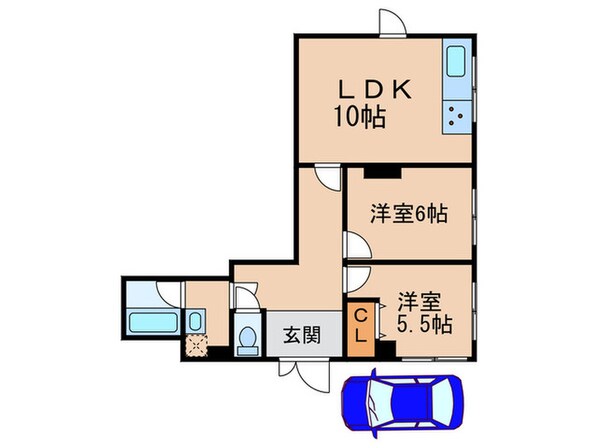 第三ハイツ道の物件間取画像